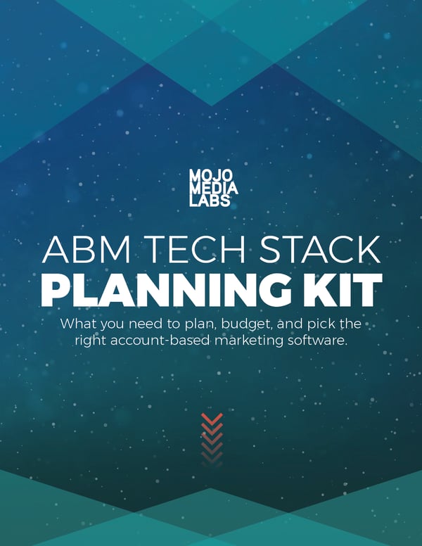 ABM Tech Stack Marketing Software - planning kit cover page